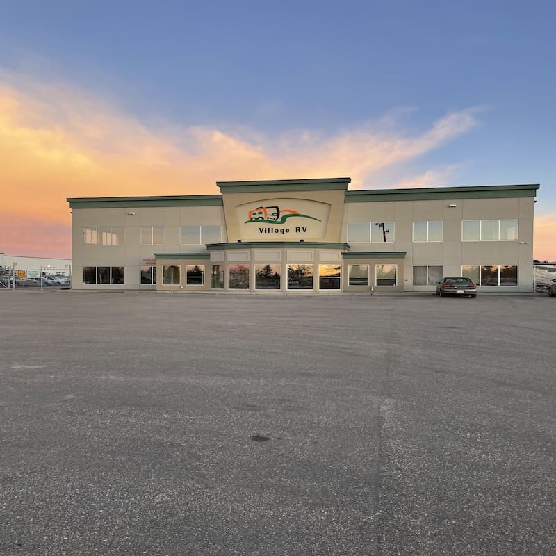 The Village RV dealership on Highway 1 East in Regina